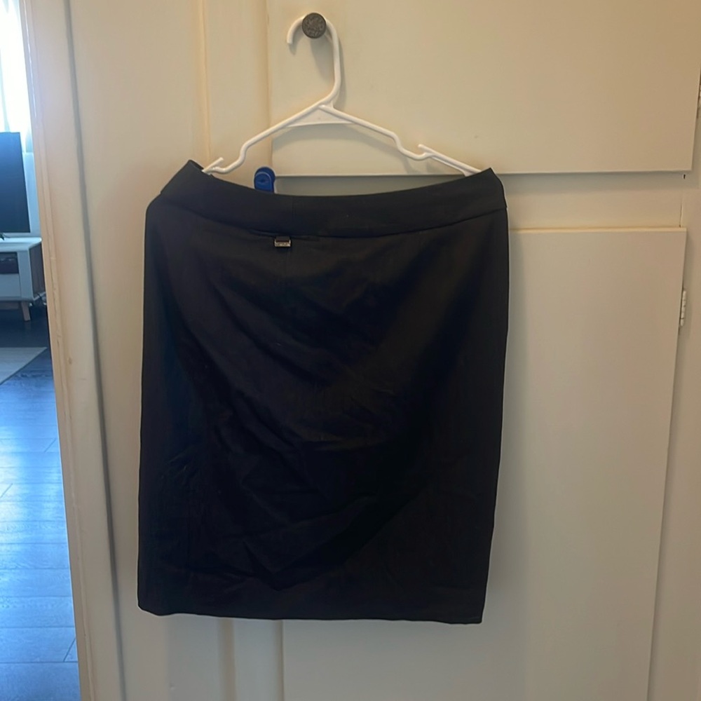 Calvin klein gray/charcoal work skirt
